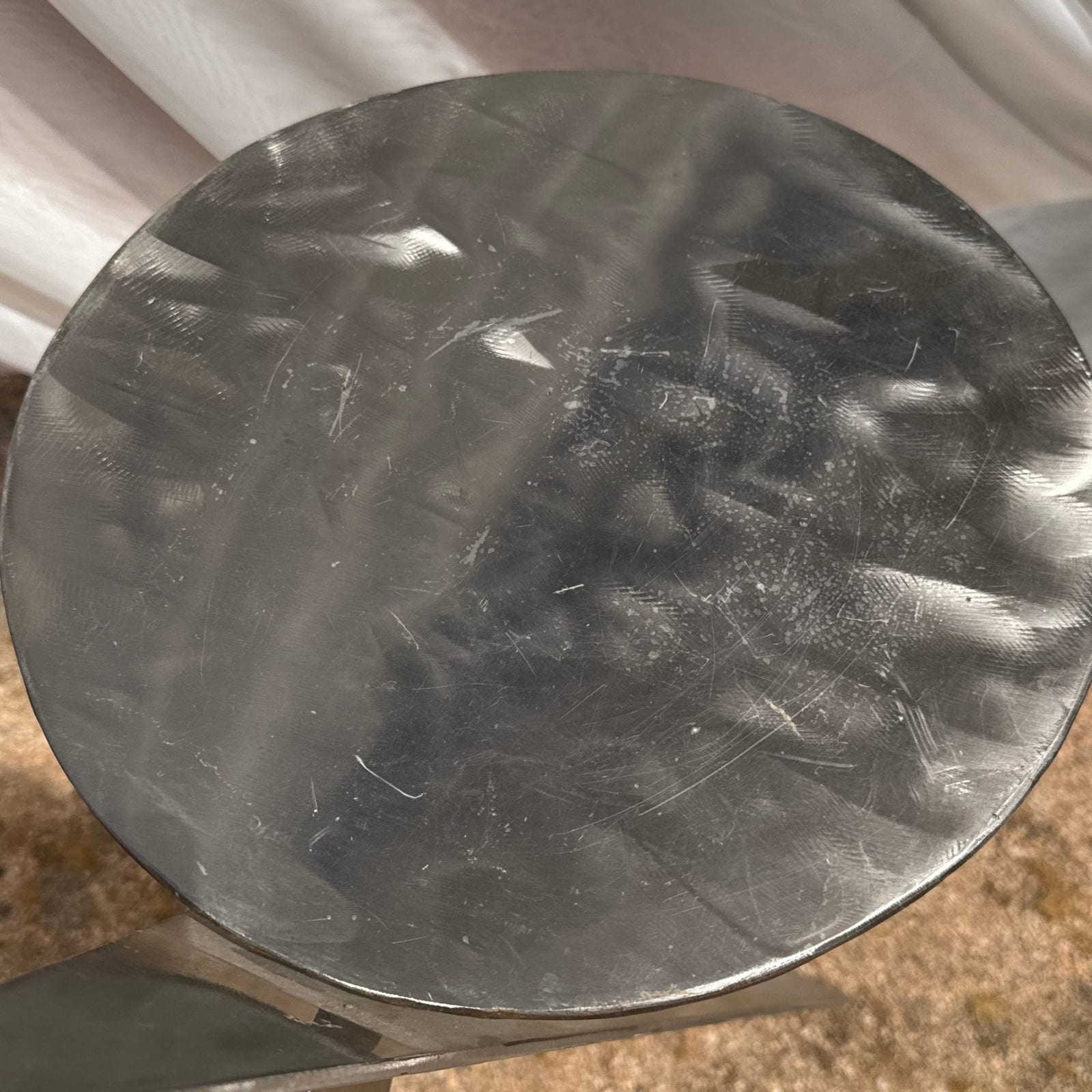 Postmodern Welded Steel Shapes Side Table - Monte Visión