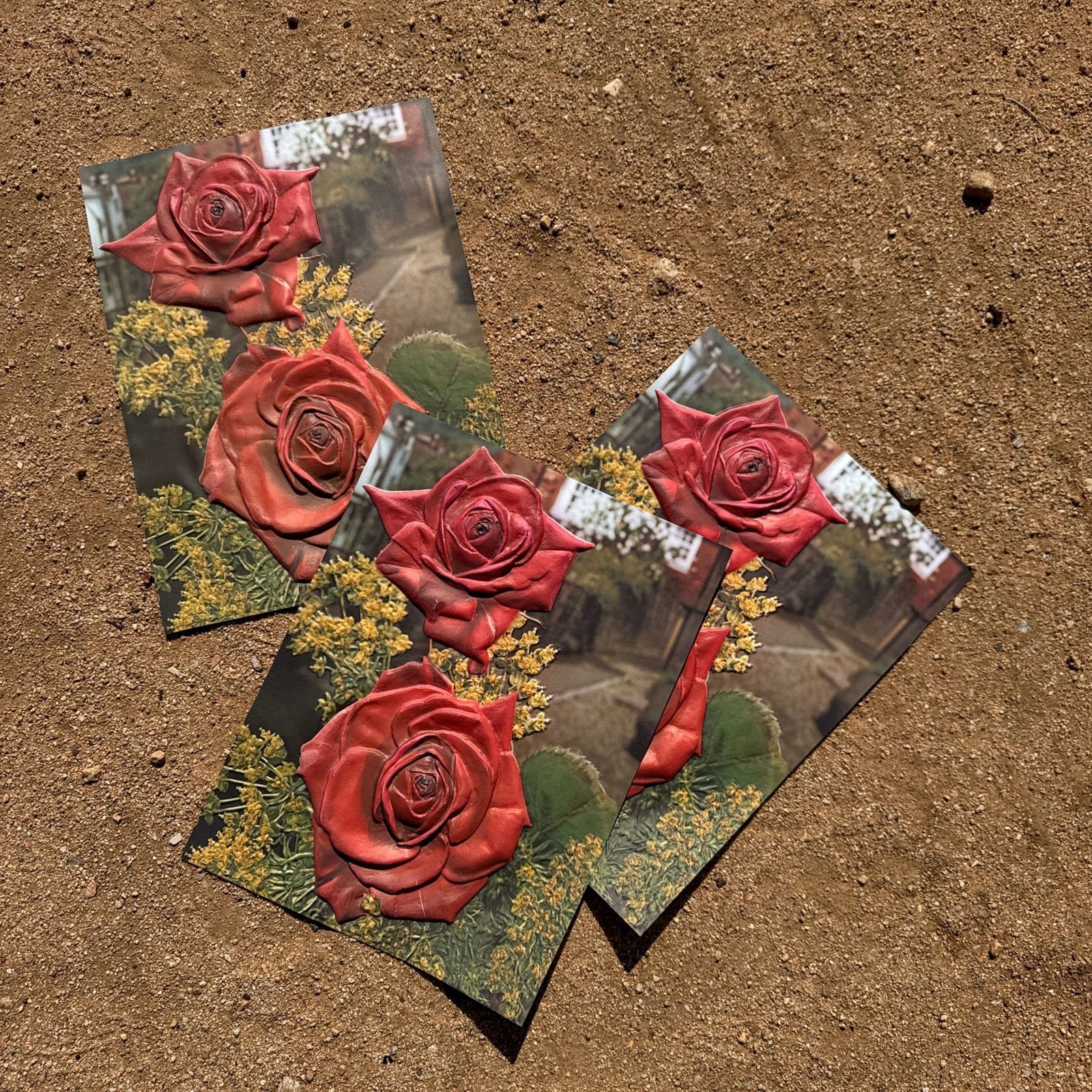 1970's Italian Plastic 3D Rose Wall Art - Monte Visión