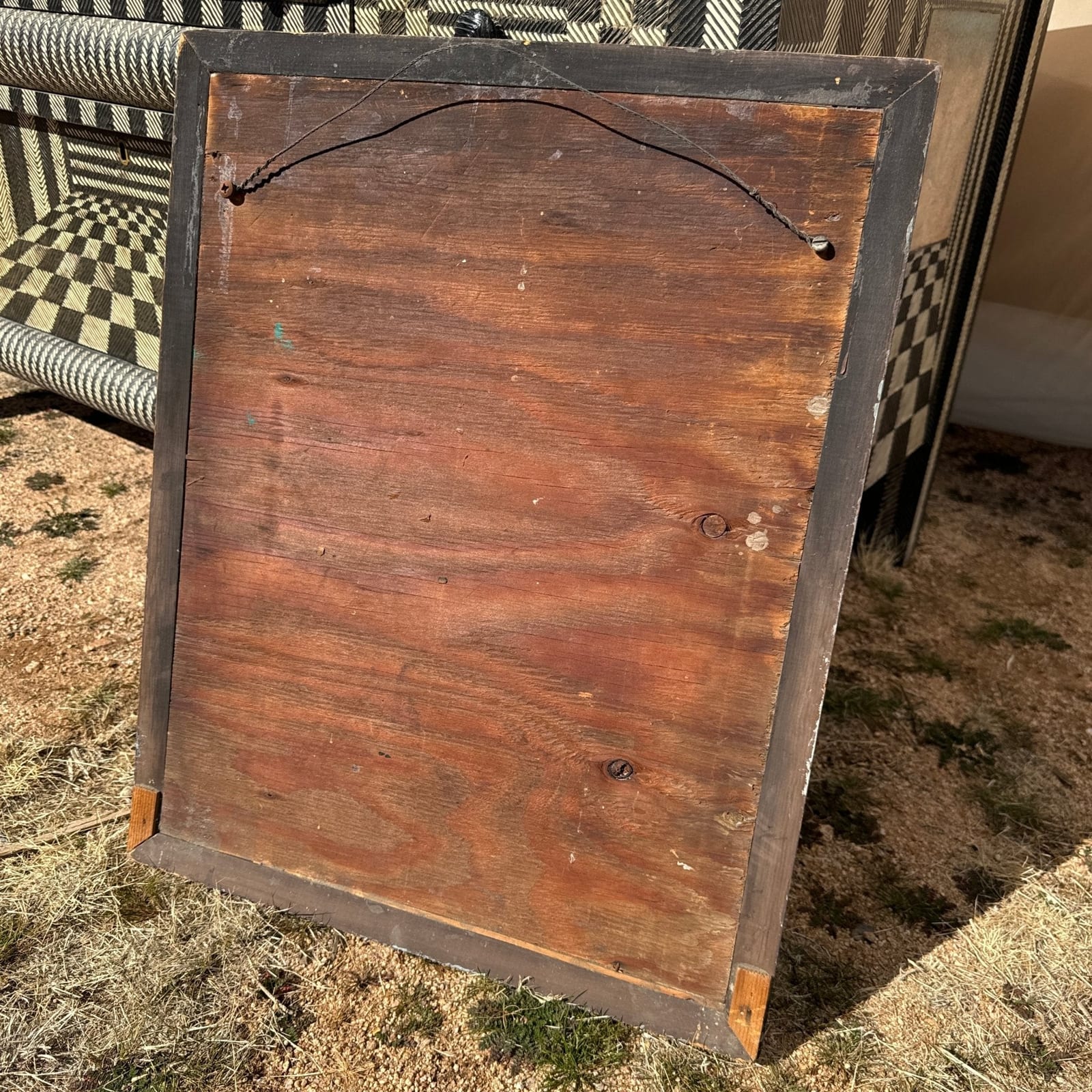 Antique Lilac Masonry & Shell Mirror - Monte Visión
