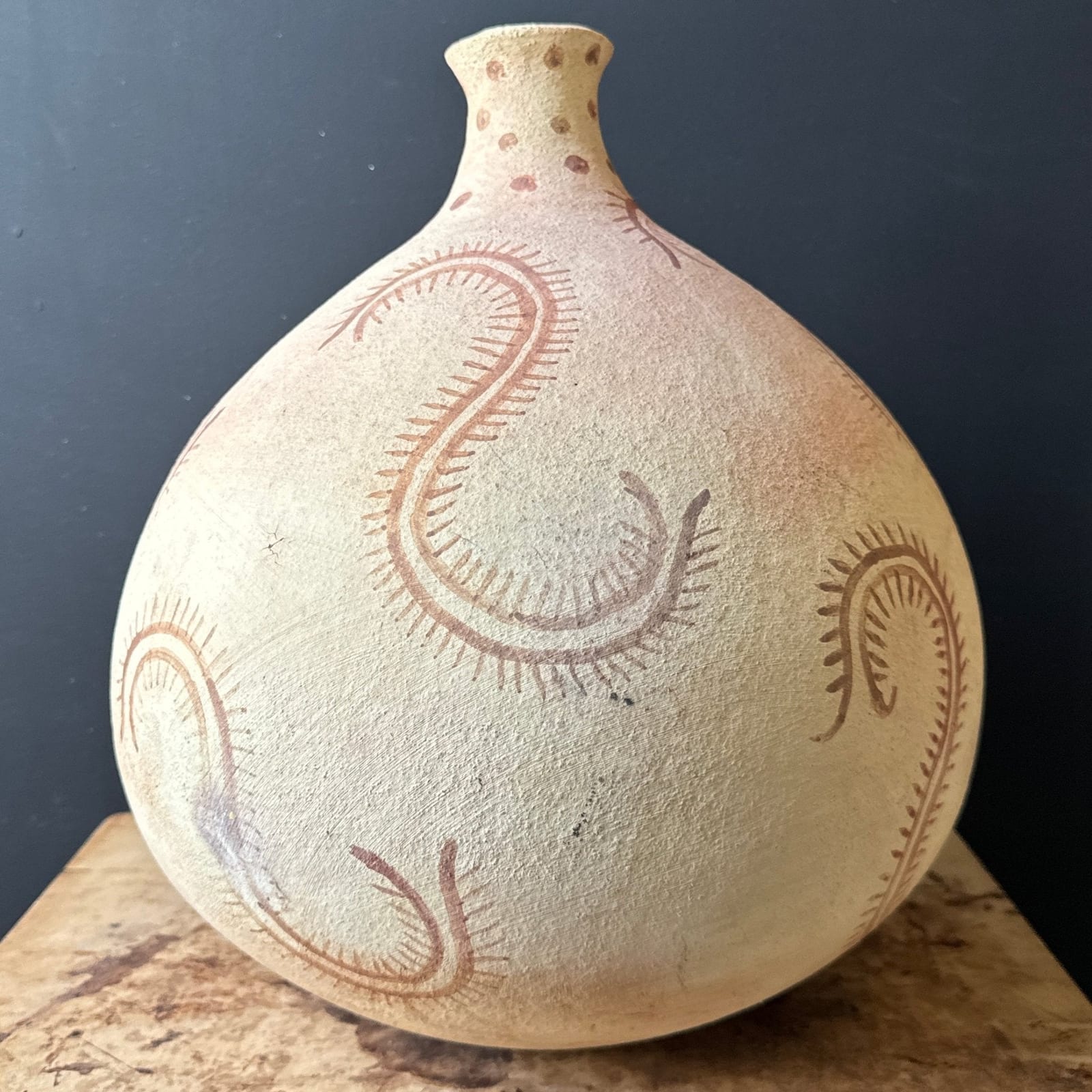 Contemporary Tony Soares Cahuilla Indian Pottery Vessel - Monte Visión