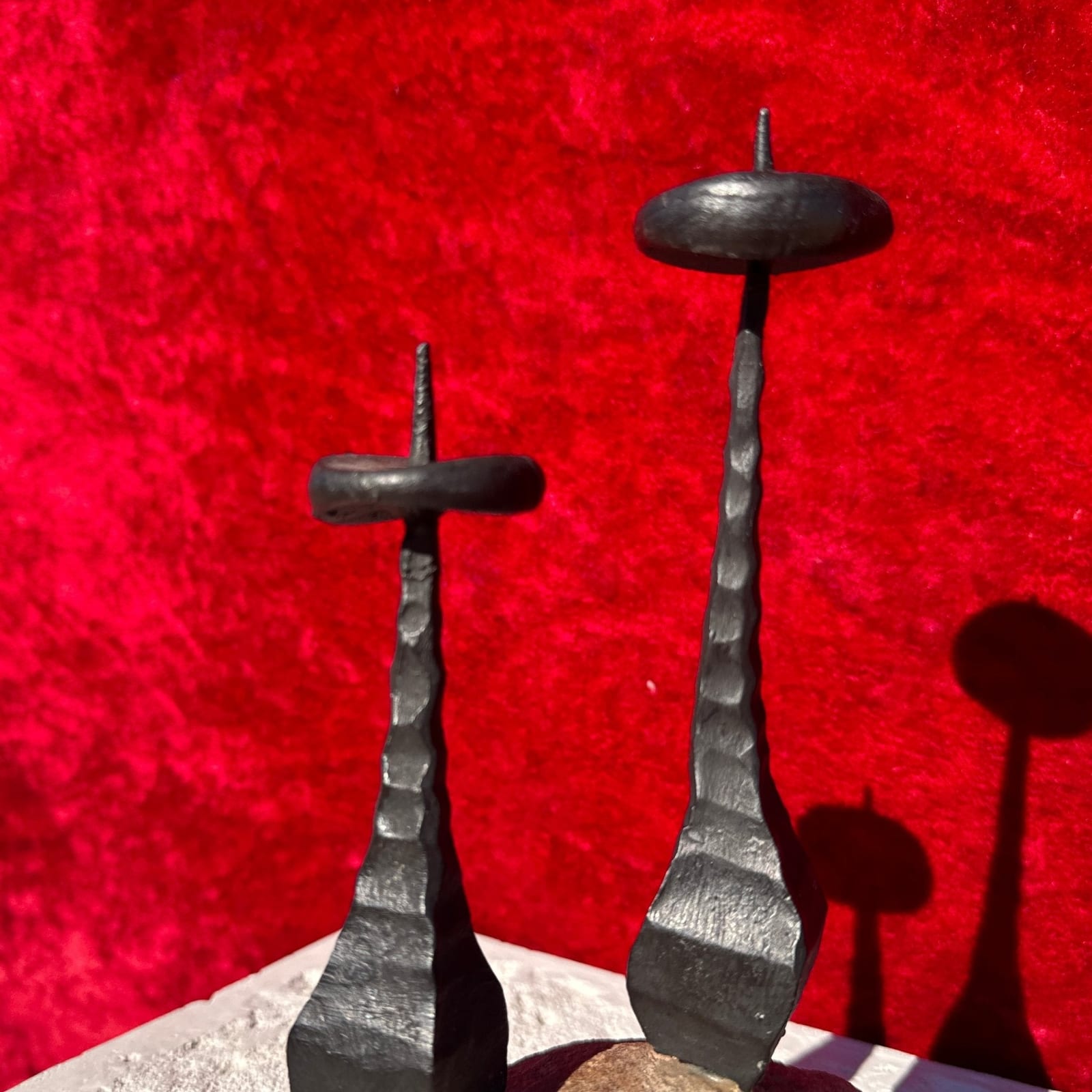 David Palumbo Brutalist Double Candelabra. - Monte Visión