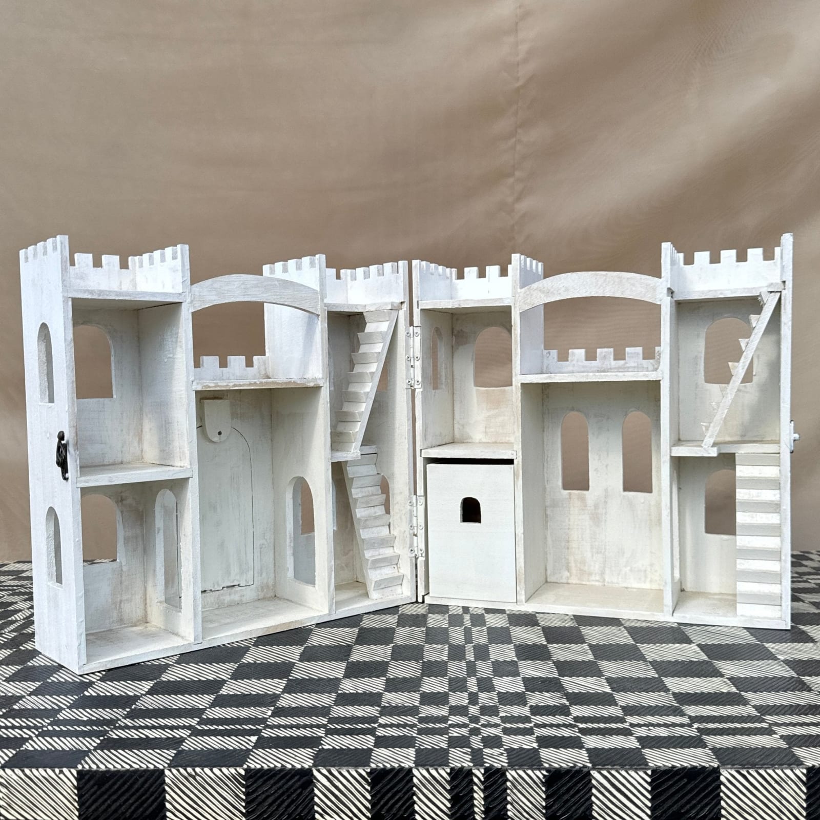 Handmade Wood Trinket Castle Storage - Monte Visión