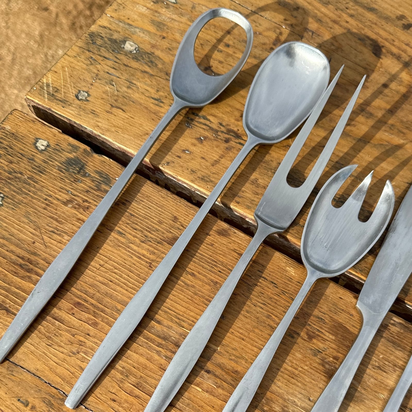 Mid-Century Danish Dansk "Variation V" Flatware & Serveware- Service for 10 - Monte Visión