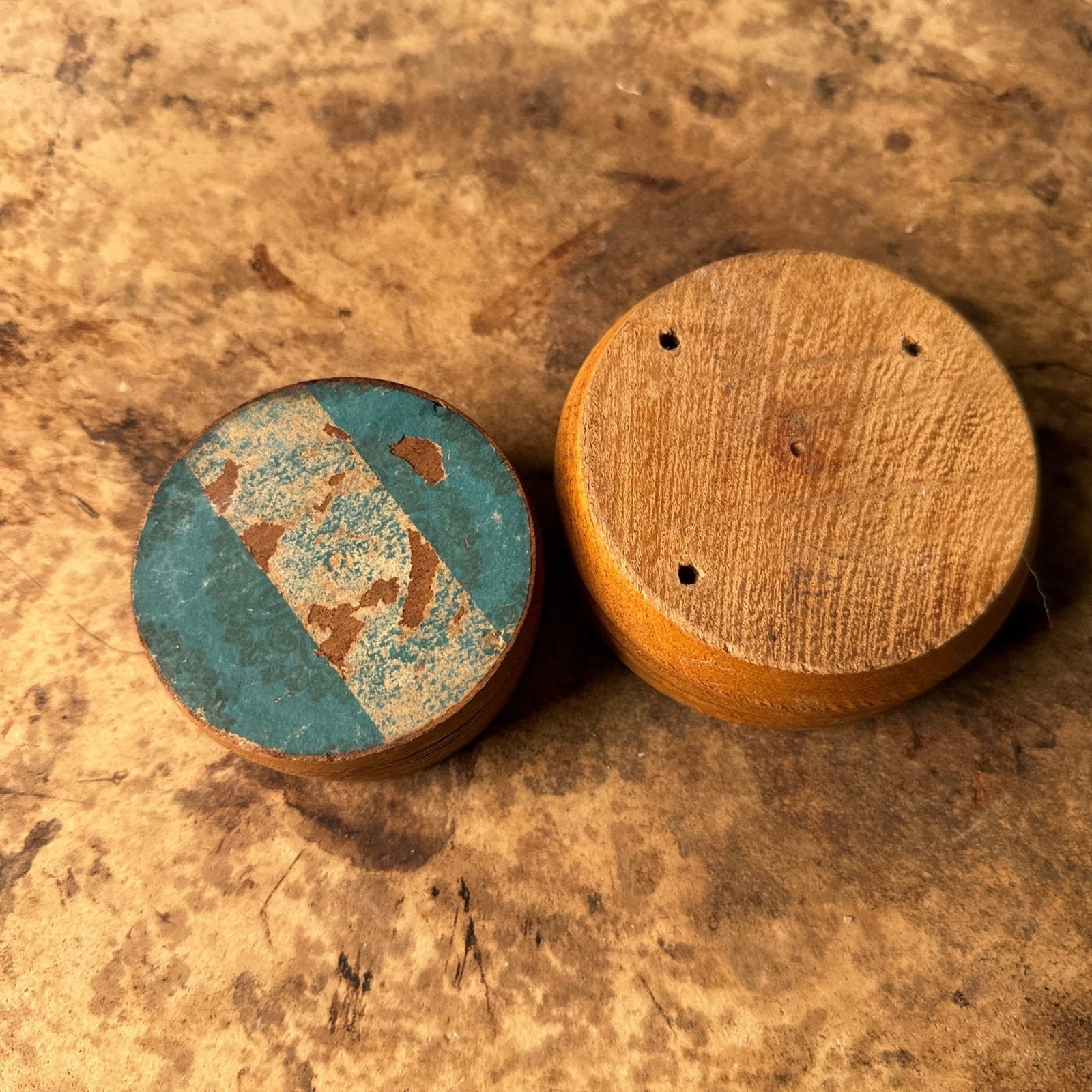 Mid-Century Turned Wood Ribbed Ring Bowls- Set of 2 - Monte Visión