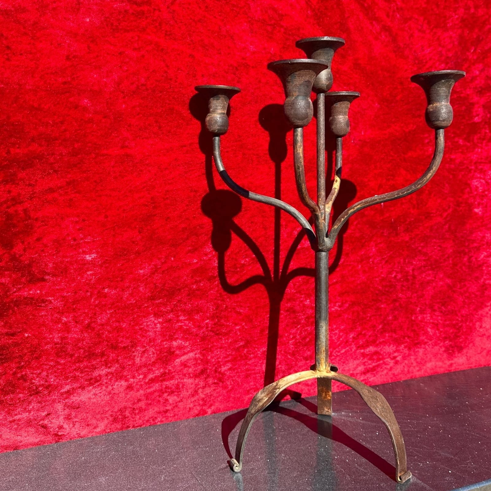 Oversized Heavy Steel Candelabra - Monte Visión