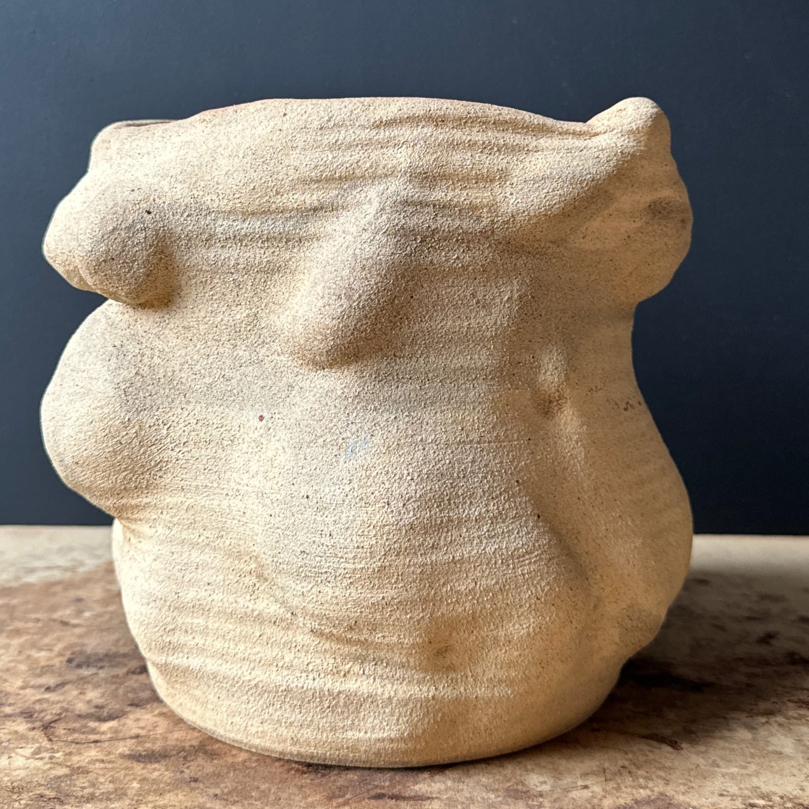 Postmodern Biomorphic Freeform Studio Pottery Vase - Monte Visión