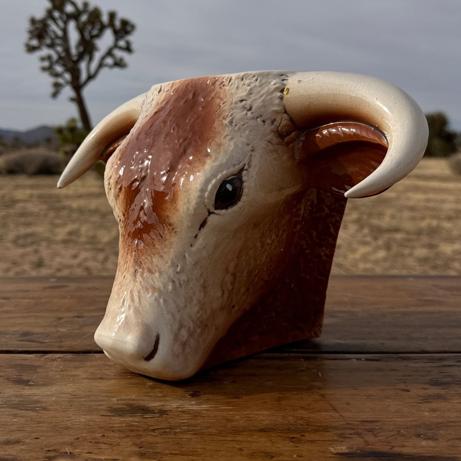 Postmodern Novelty Horned Heifer Vase - Monte Visión