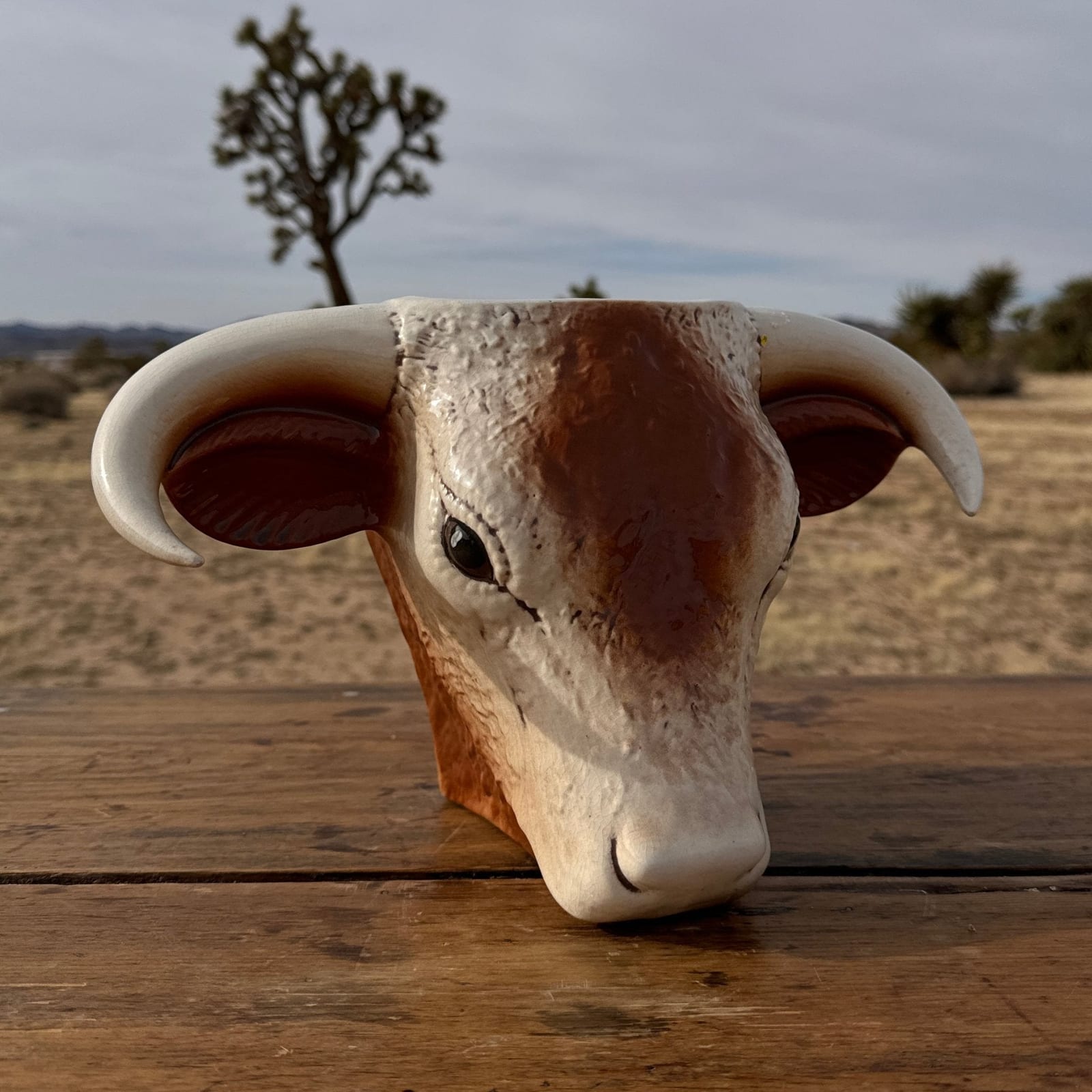 Postmodern Novelty Horned Heifer Vase - Monte Visión