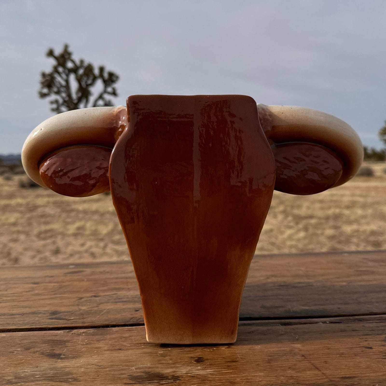 Postmodern Novelty Horned Heifer Vase - Monte Visión
