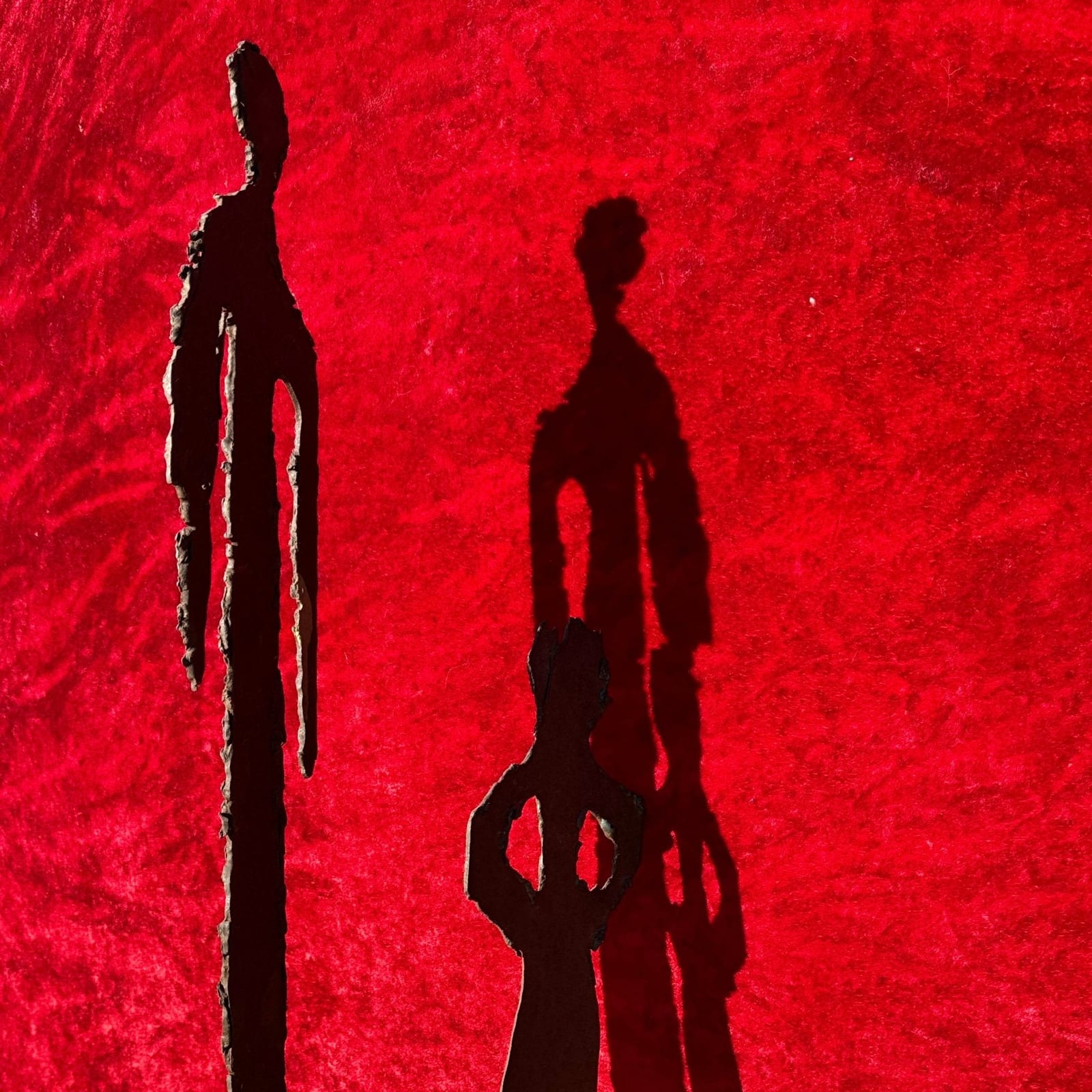 Postomodern Torch-Cut Steel Men Sculptures Duo - Monte Visión