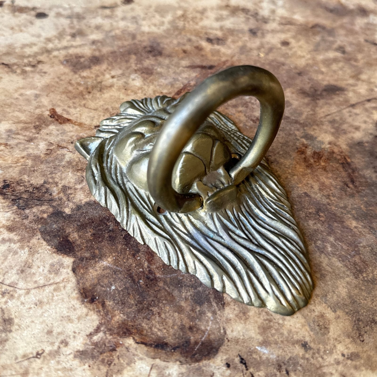 Vintage Bronze Lion Doorknocker - Monte Visión