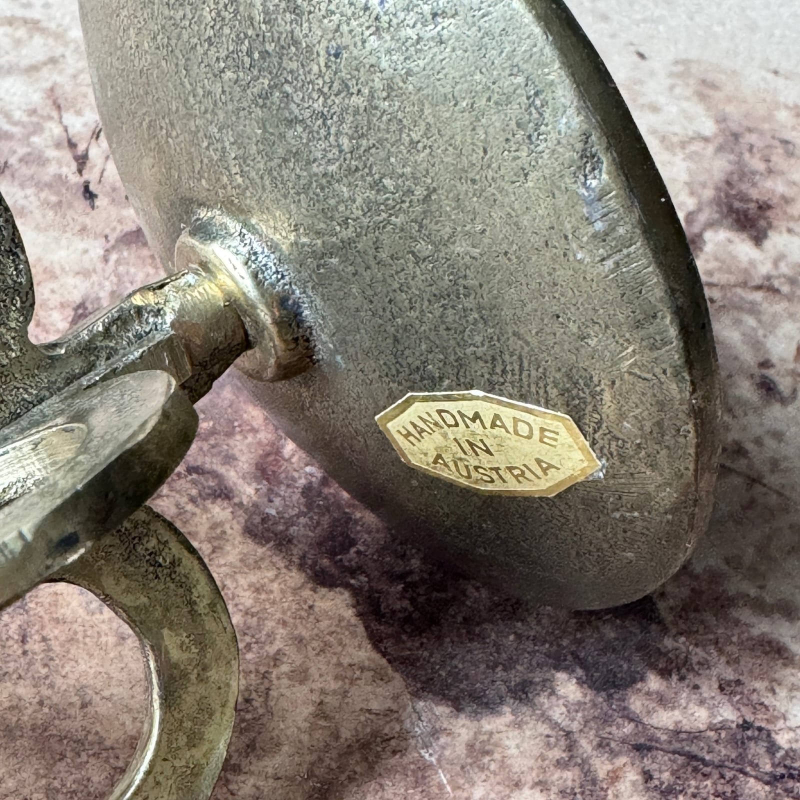 Vintage Brutalist Austrian Bronze Single Candlestick - Monte Visión
