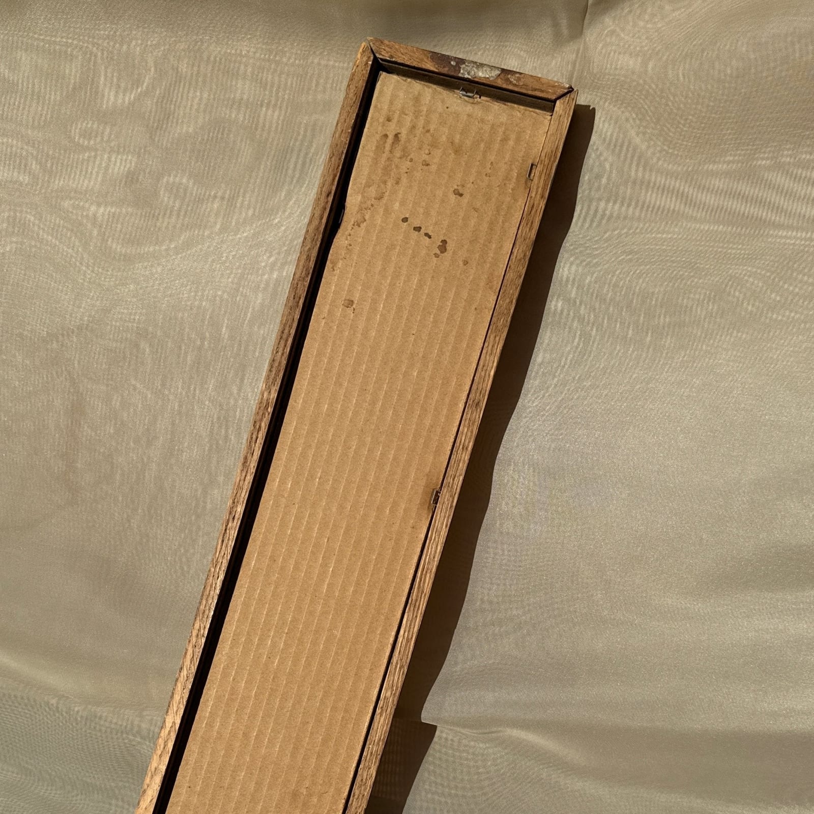 Vintage Hand-Made Tall Rectangular Wood Mirror - Monte Visión