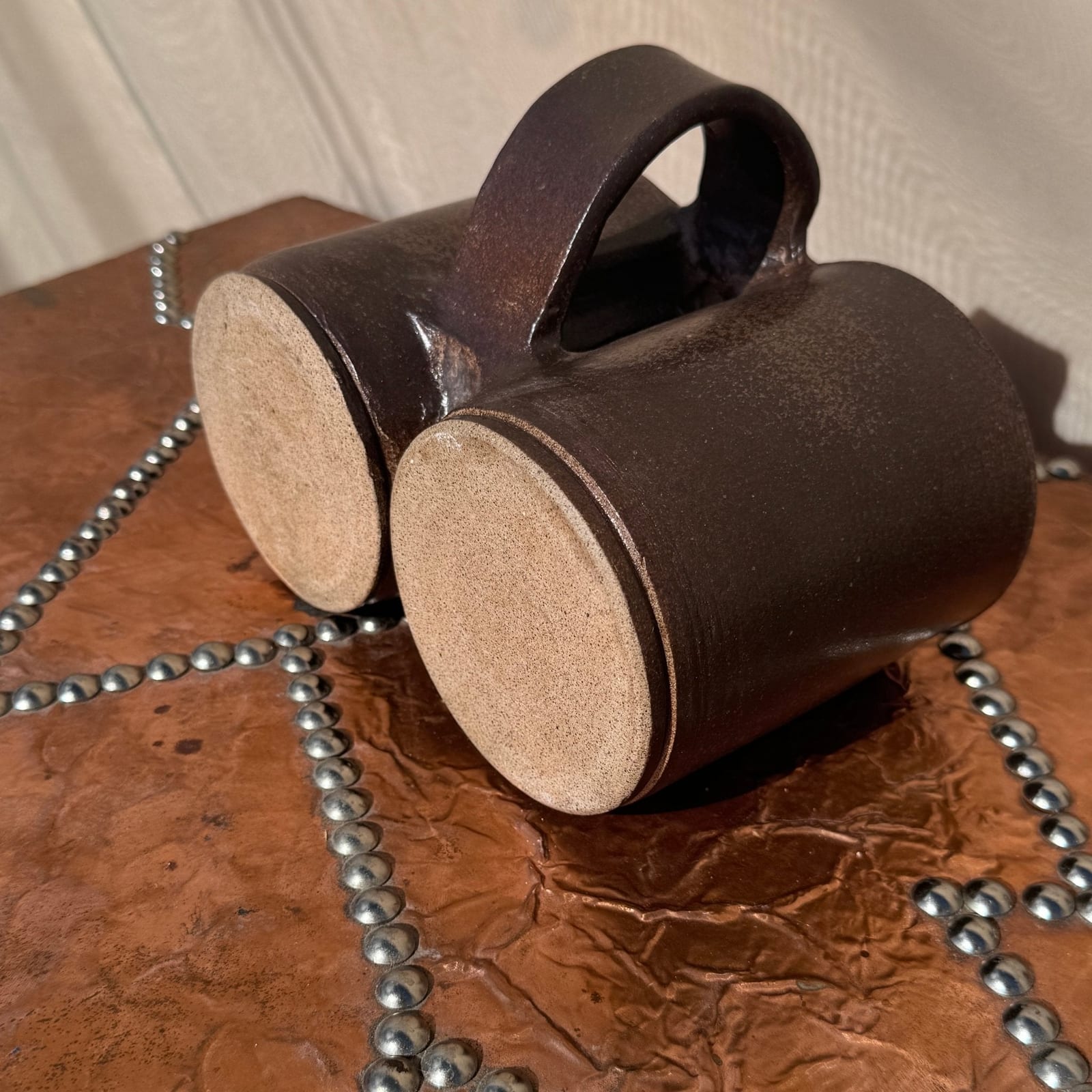 Vintage Handmade Double Mug - Monte Visión