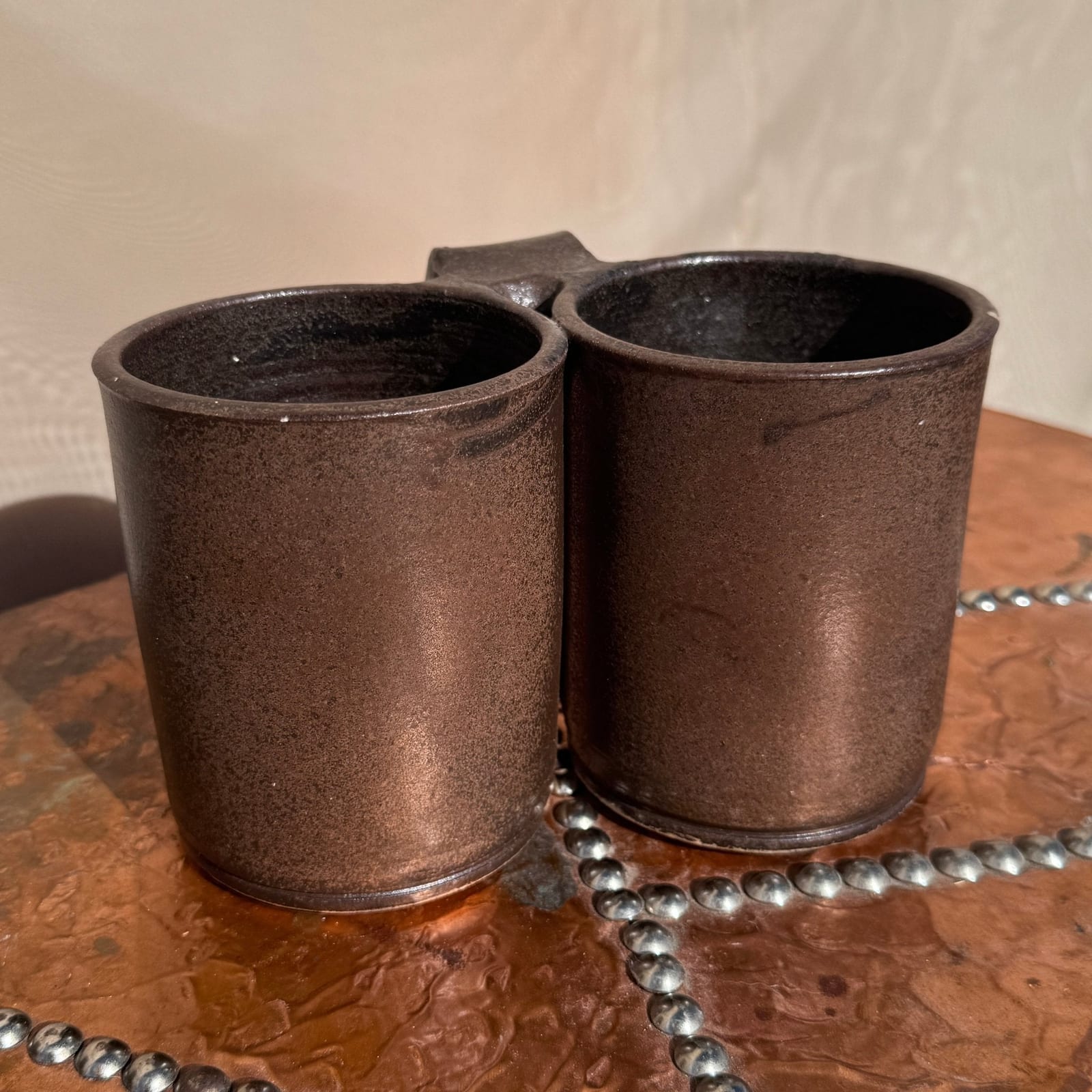 Vintage Handmade Double Mug - Monte Visión