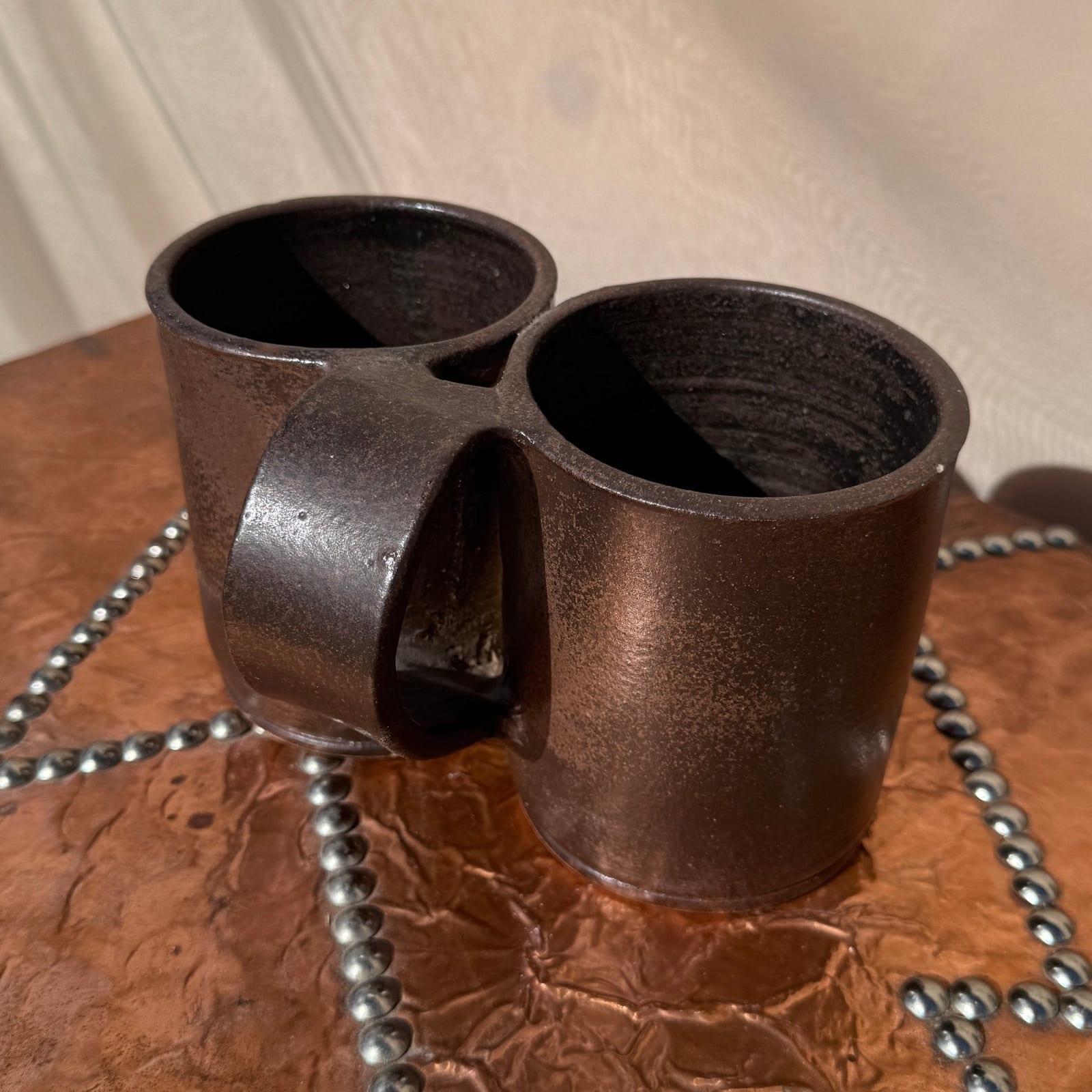 Vintage Handmade Double Mug - Monte Visión