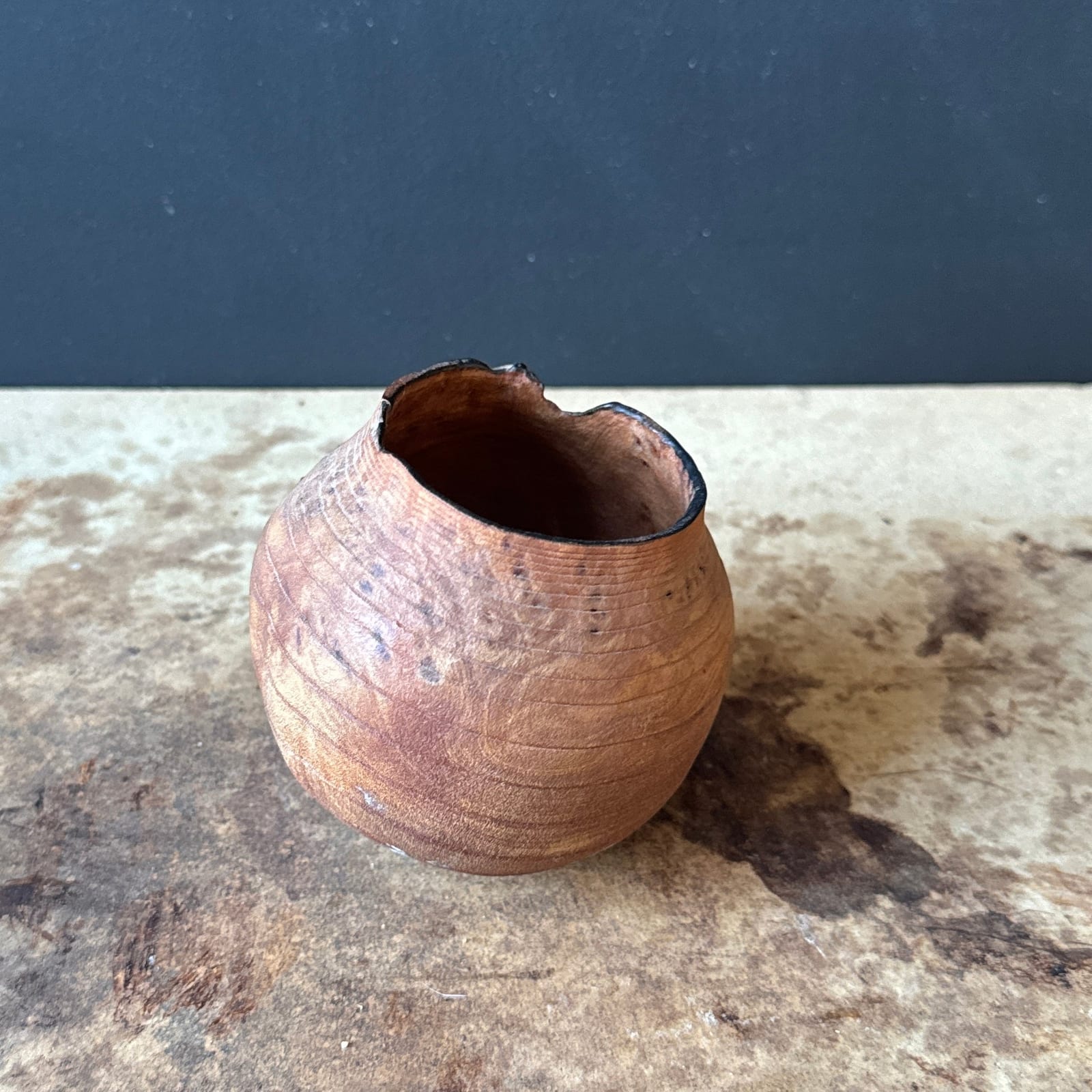 Vintage Petite Carved Gourd Vessel - Monte Visión