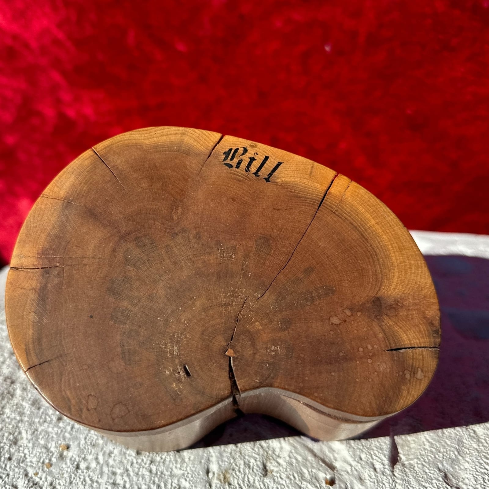 Vintage Wood Lidded Trinket Box - Monte Visión