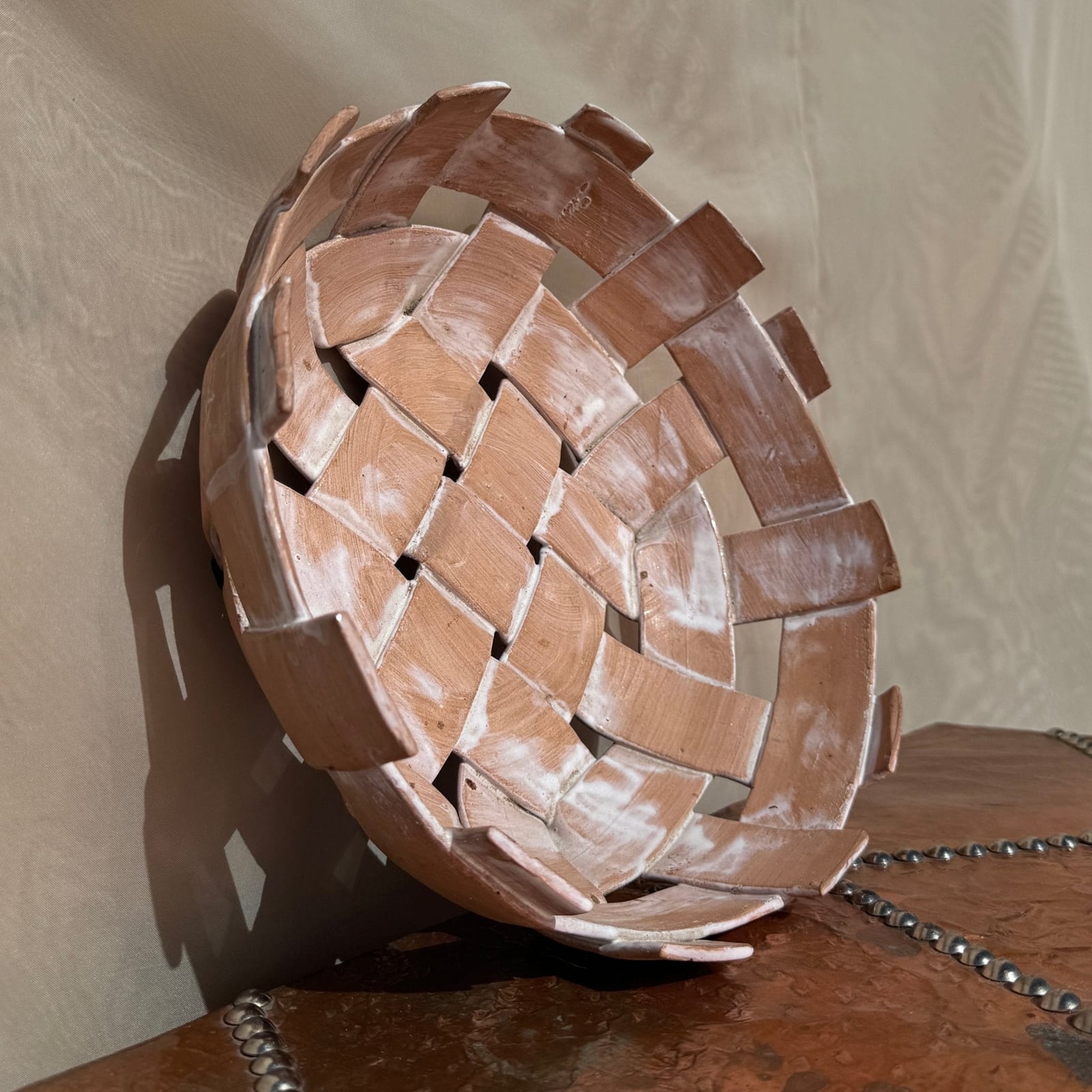 Vintage Woven Ceramic Italian Fruit Bowl - Monte Visión