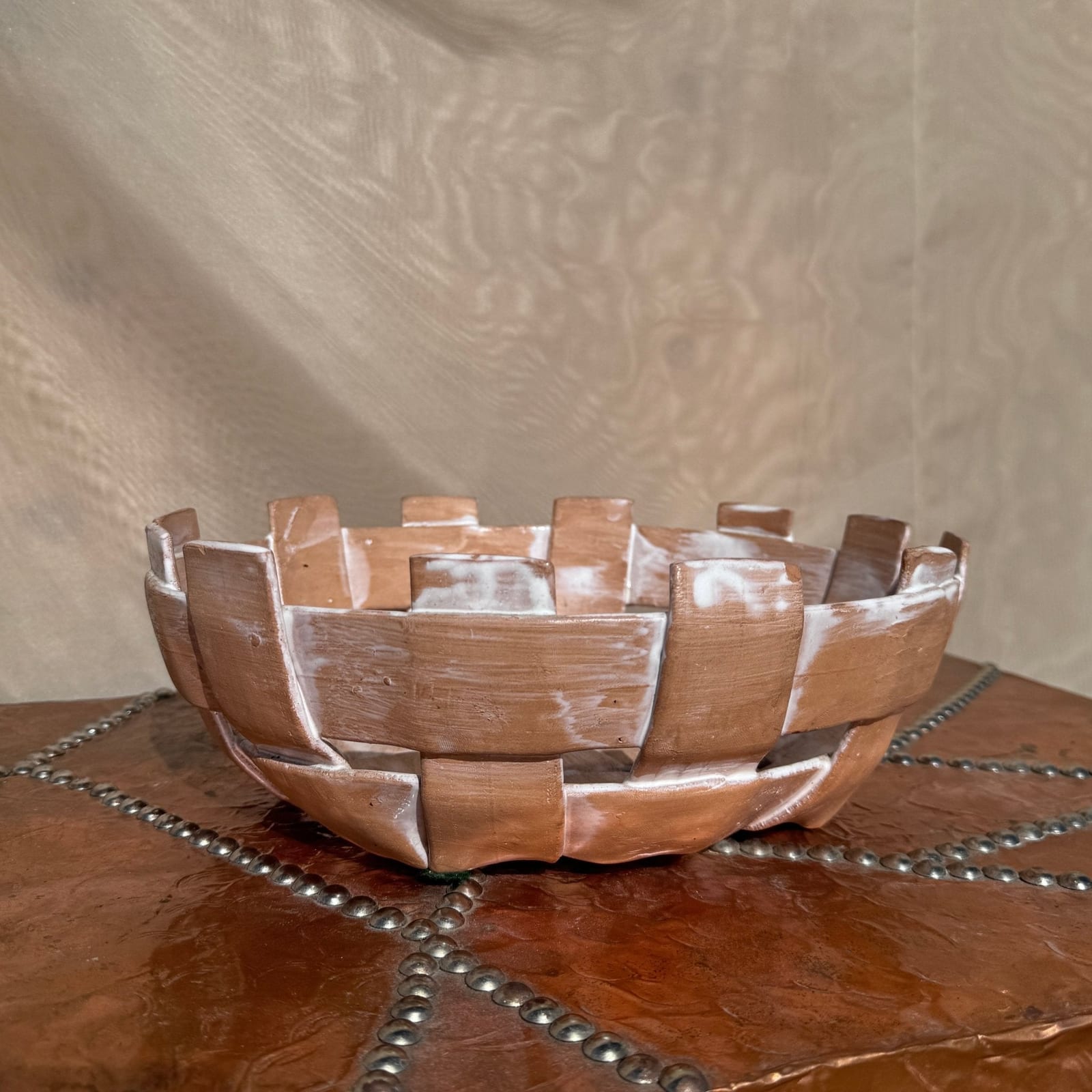Vintage Woven Ceramic Italian Fruit Bowl - Monte Visión